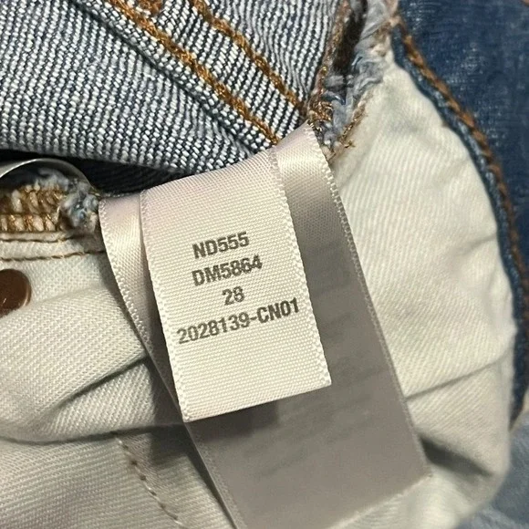 Madewell High Rise Slim Boyjean Prentice Light Wash Denim Womens Size 28 ND555‎ - Picture 10 of 10
